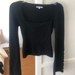 Reformation Black Emanuele Sweater